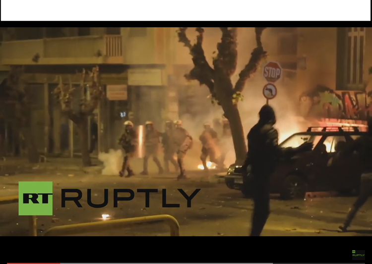 proteste atena , Foto: Captura YouTube