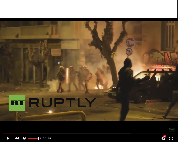 proteste atena , Foto: Captura YouTube