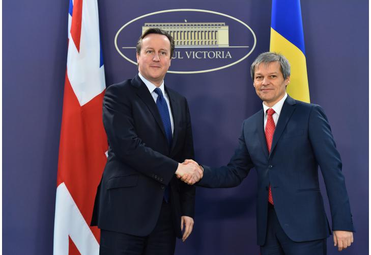 David Cameron si Dacian Ciolos, Foto: gov.ro