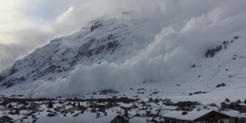Avalansa in Alpii francezi, Foto: Captura YouTube