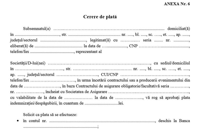 cerere de plata despagubiri Astra, Foto: FGA