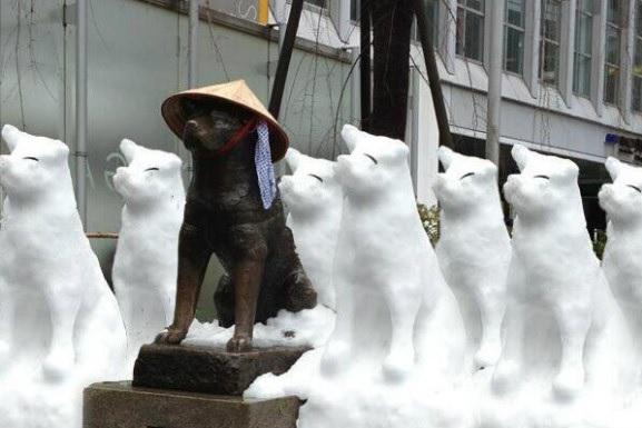 Cum arata oamenii de zapada in Japonia, Foto: captura ecran