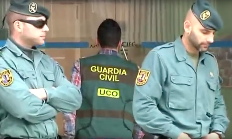 Operatiune anticoruptie in Valencia, Foto: Captura YouTube