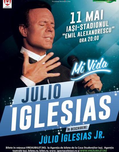 Julio-Iglesias in concert pe 11 mai, la Iasi, Foto: Afis