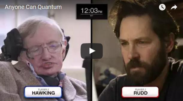 Quantum Chess - Stephen Hawking versus Paul Rudd, Foto: Captura YouTube