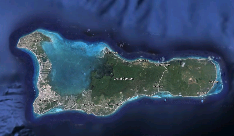 Insulele Cayman si zona West Bay, Foto: Google Maps