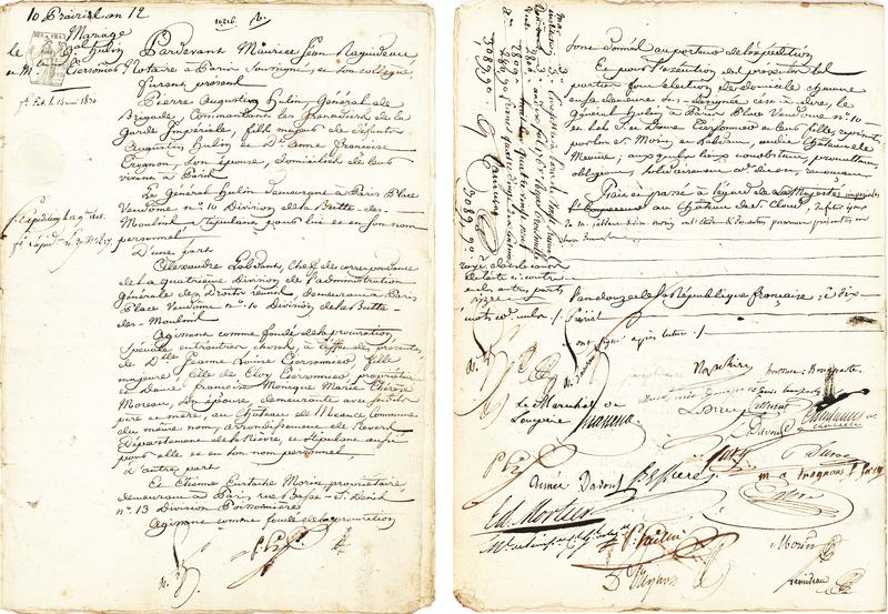 Contractul nuptial al lui Napoleon, Foto: Lion Heart Autographs