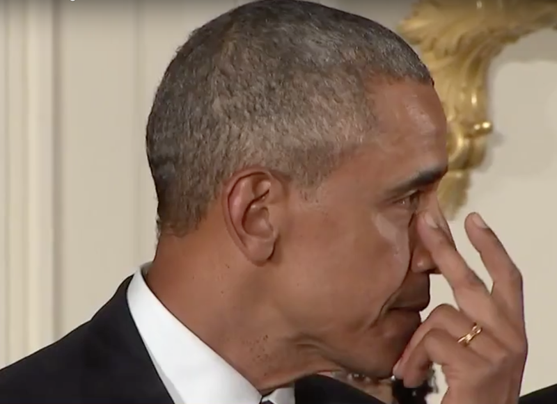 Obama in lacrimi, Foto: Captura YouTube