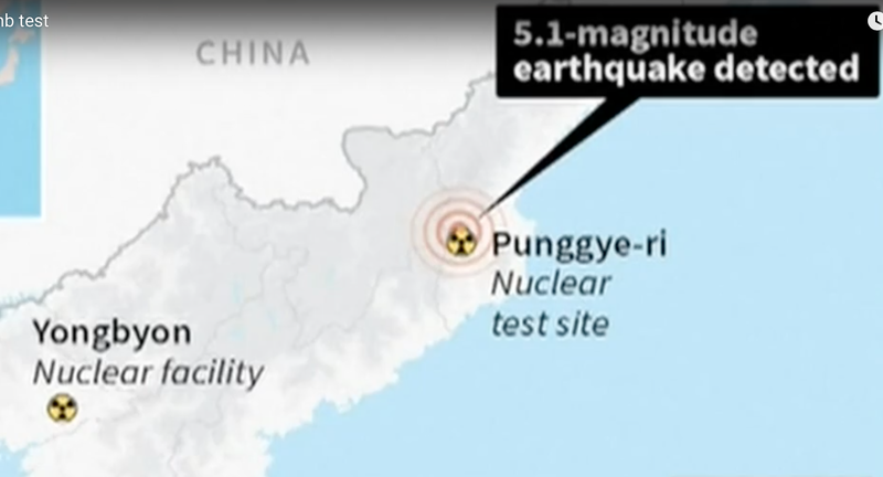 Coreea de Nord ar fi testat o bomba cu hidrogen, Foto: Captura YouTube