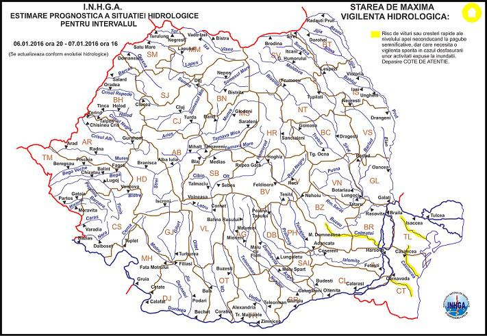 Cod Galben de inundatii, Foto: inhga.ro