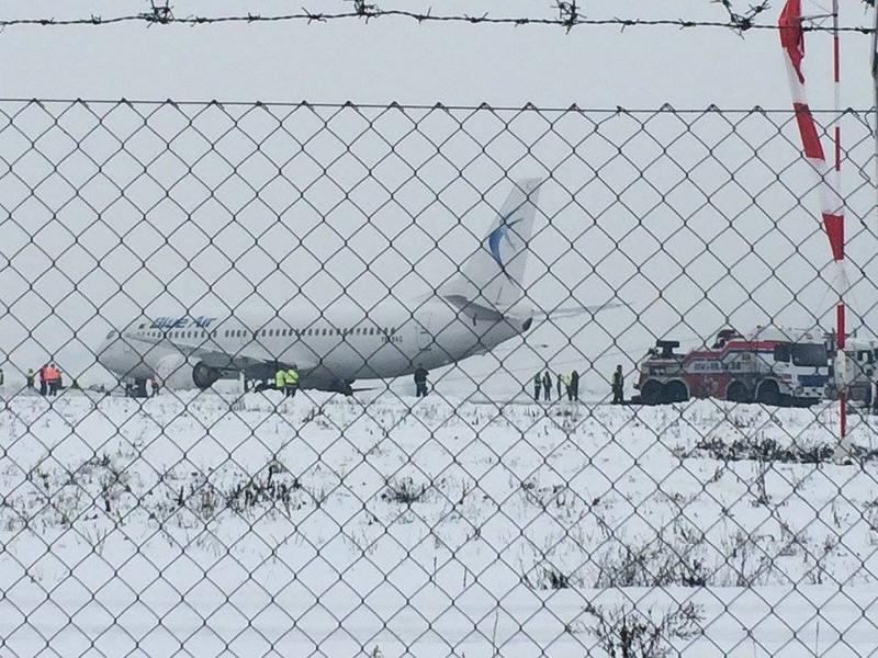 Avionul Blue Air, Foto: TVR Cluj
