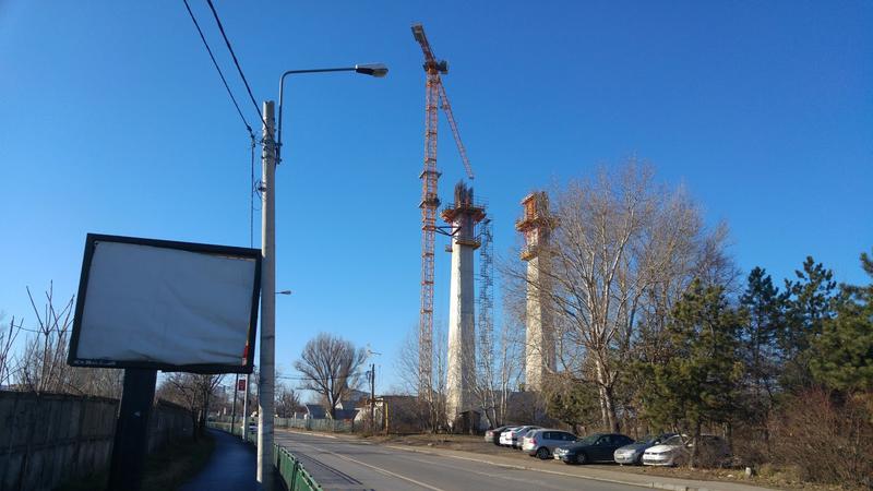 Pilonii podului de la Ciurel, Foto: Hotnews