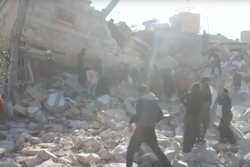 Spital al Medici fara Frontiere, distrus de bombe in Siria, Foto: Captura YouTube