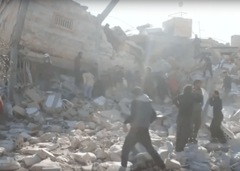 Spital al Medici fara Frontiere, distrus de bombe in Siria, Foto: Captura YouTube