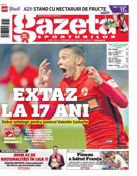 Noua grafica a ziarului GSP, Foto: gsp.ro