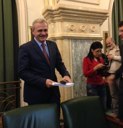 Dragnea in balconul jurnalistilor, Foto: Hotnews