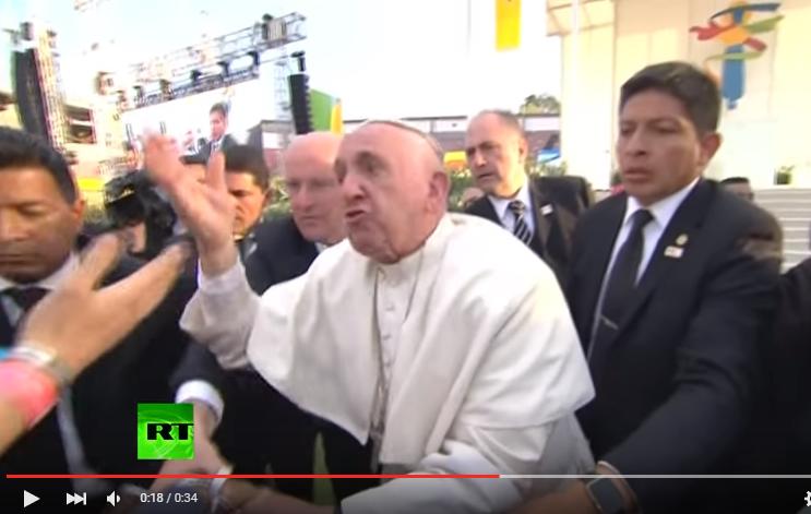 Papa Francisc, nervos, Foto: Captura YouTube