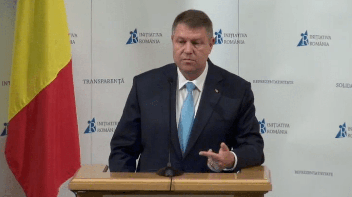 Klaus Iohannis, la dezbaterea organizata de Initiativa Romania, Foto: Captura Privesc.eu