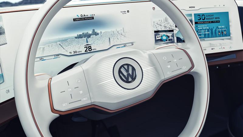 Sigla Volkswagen pe volanul unui concept, Foto: Volkswagen