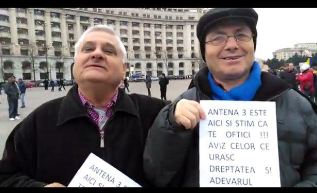 De vorba cu manifestanti Antena 3, Foto: Hotnews