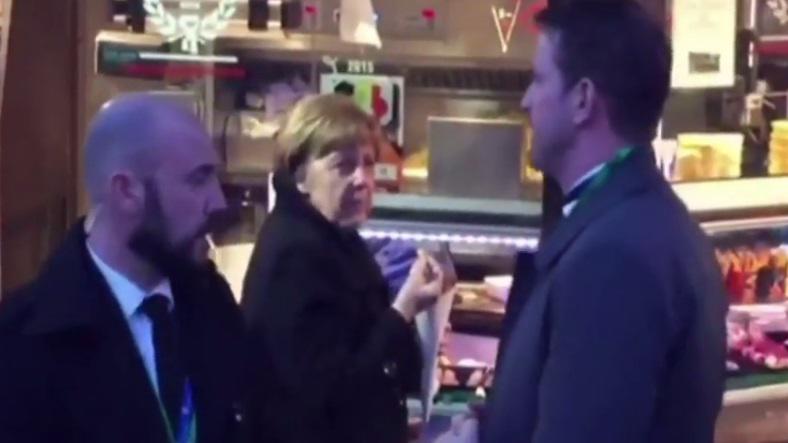 Merkel si-a cumparat cartofi prajiti, Foto: Captura YouTube