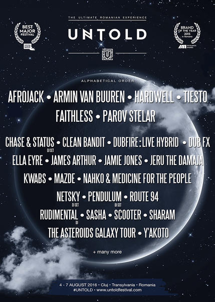 Confirmari UNTOLD 2016, Foto: UNTOLD