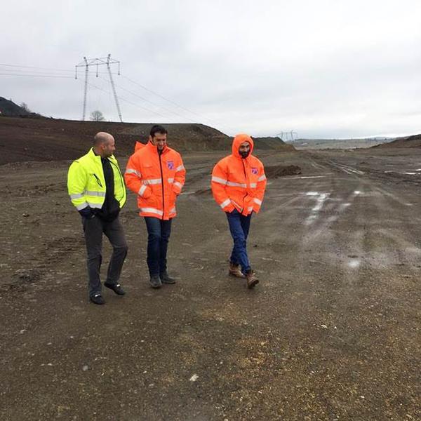 Catalin Homor, in vizita pe un santier de autostrada, Foto: CNADNR