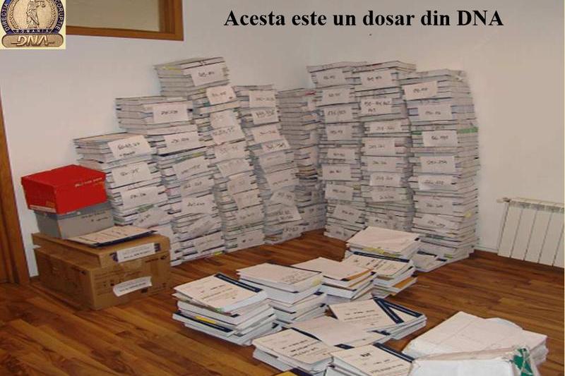 Cum arata un dosar din DNA, Foto: DNA
