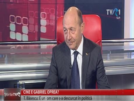 Traian Basescu la TVR 1, Foto: Captura TVR1