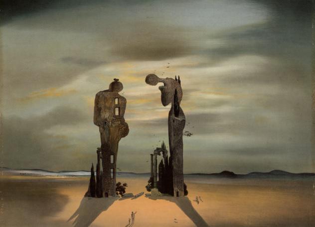 Salvador Dali - Archaeological Reminiscence of Millet's Angelus (1933-35), Foto: captura ecran