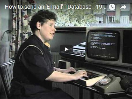 Cum se trimitea un email folosind sistemul Prestel in anii 1980, Foto: Captura YouTube