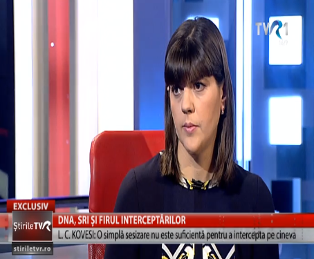 Laura Codruta Kovesi, Foto: Captura TVRplus.ro