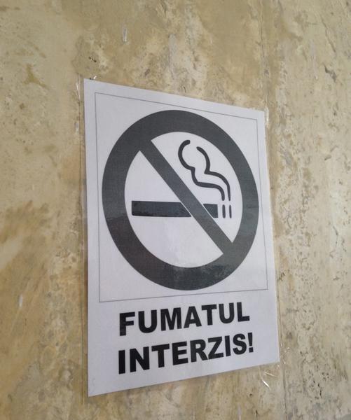 Semn fumatul interzis, Foto: Hotnews