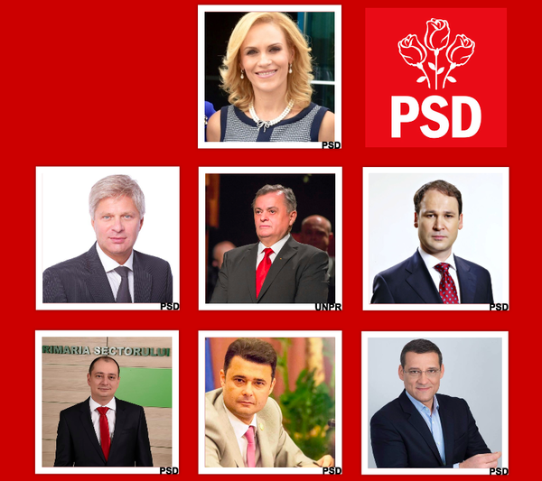 Echipa PSD la Capitala, Foto: Facebook - Liviu Dragnea