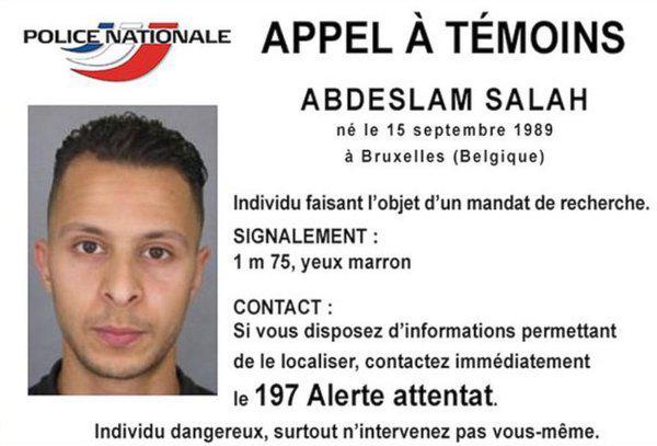 Salah Abdeslam, Foto: politia franceza
