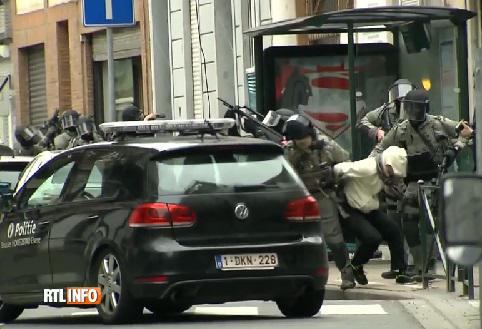 Capturarea lui Salah Abdeslam, Foto: Captura Rtlinfo.be