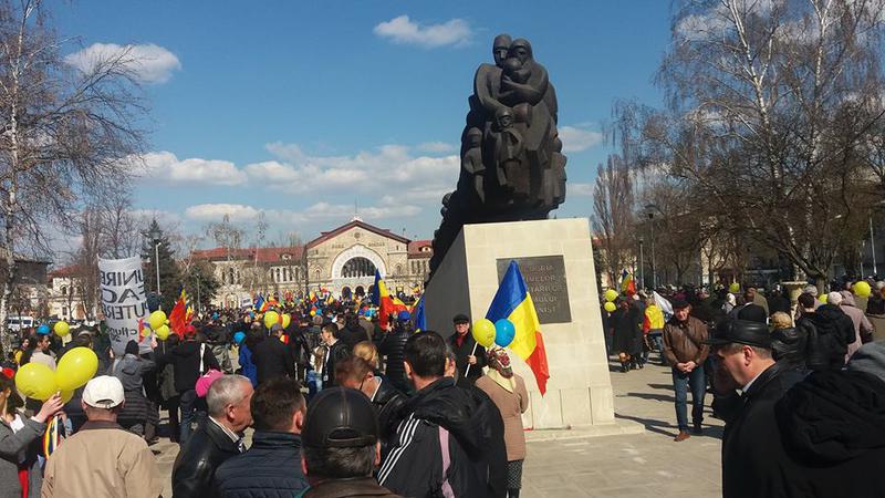 Mars unionist la Chisinau, Foto: Ionut Baias