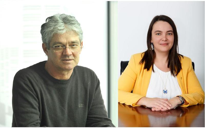 Gheorghe Marinescu, seful Directiei Taxe si Impozite si Mirela Paunescu, consilier MFP, Foto: Hotnews