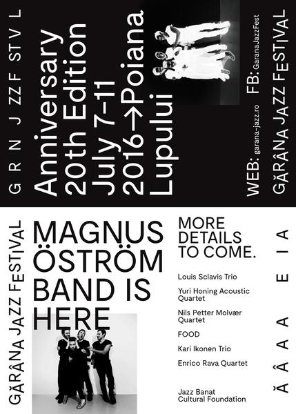 Poster Garana Jazz Festival 2016, Foto: Garana Jazz Fest