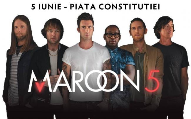 Afis Concert Maroon 5, in Piata Constitutiei, Foto: D&D East Entertainment