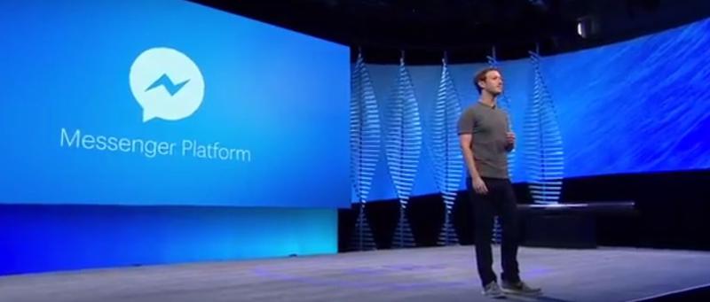 Mark Zuckerberg prezentand Messenger Platform, Foto: Captura YouTube