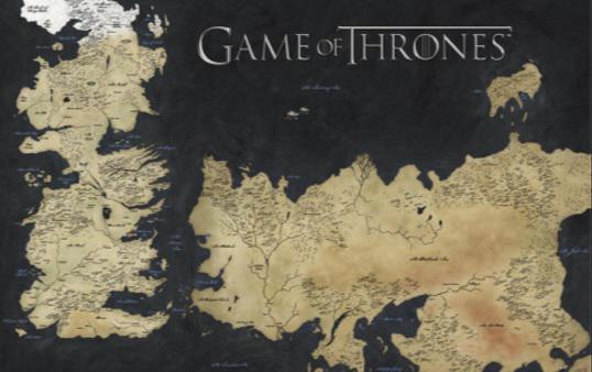 Harta Game of Thrones, Foto: captura Google