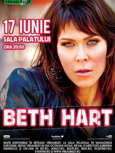 Beth Hart revine la Bucuresti, Foto: Afis concert