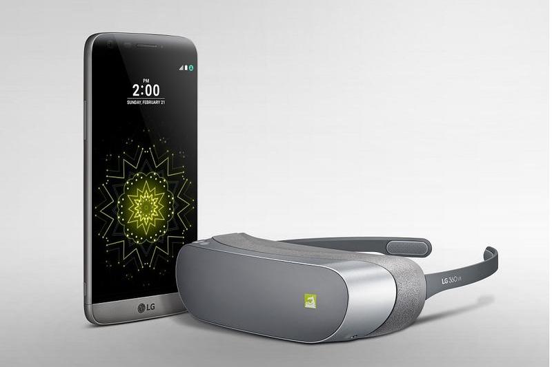 LG G5 si micul dispozitiv de realitate virtuala, Foto: LG Electronics