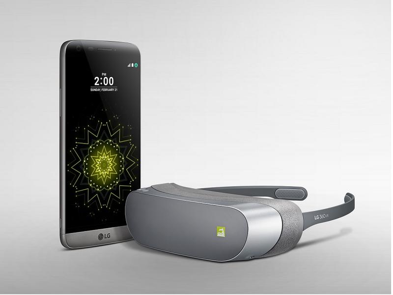 LG G5 si micul dispozitiv de realitate virtuala, Foto: LG Electronics