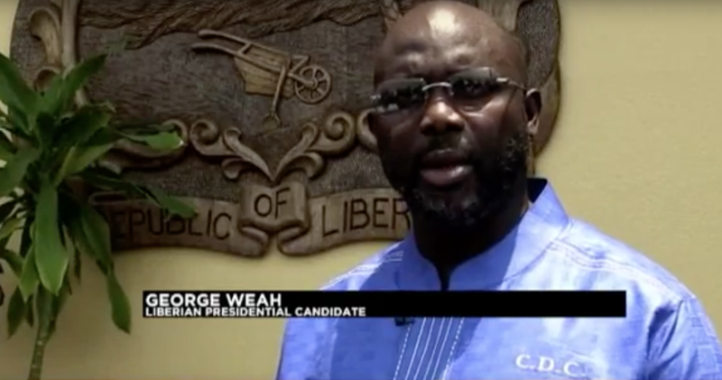 George Weah candideaza la presedintie in Liberia, Foto: Captura YouTube