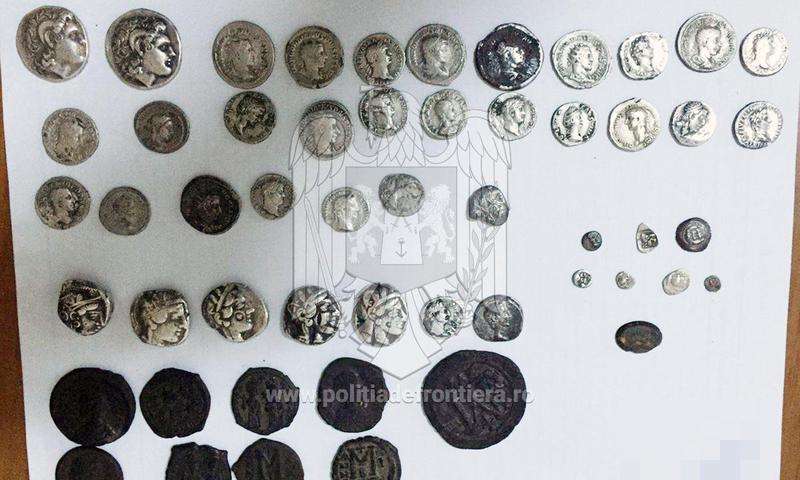 71 de monede bizantine depistate la P.T.F. Vama Veche, Foto: Politia de Frontiera