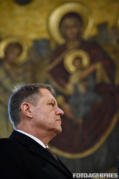 Klaus Iohannis, la Patriarhie, Foto: Agerpres