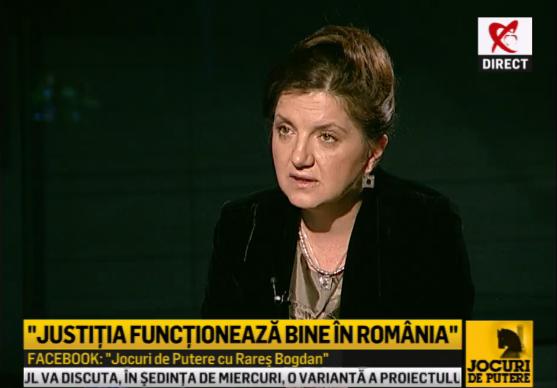 Raluca Pruna la Jocuri de putere, Foto: Captura Realitatea TV