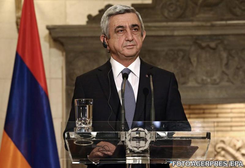 Serj Sargsyan, Foto: Agerpres/EPA